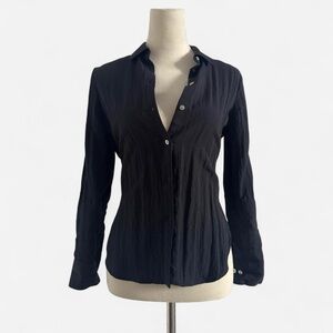 Madewell Black Button Down Shirt